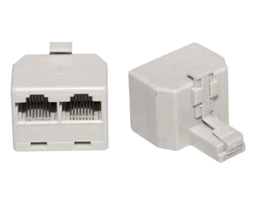 Двойник компьютерный UTP RJ-45(8P8C) (штекер - 2 гнезда) REXANT (03-0102), кабельный соединитель