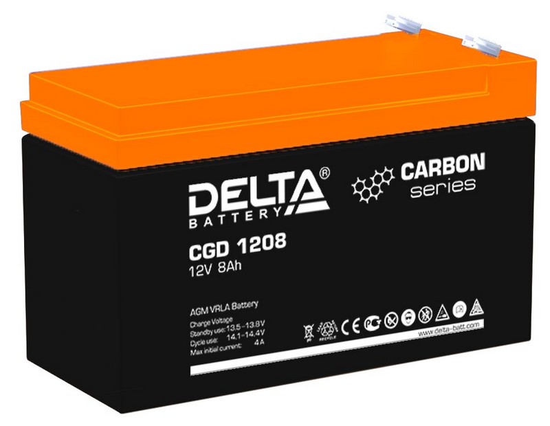 Delta CGD 1208, аккумулятор герметичный свинцово-кислотный