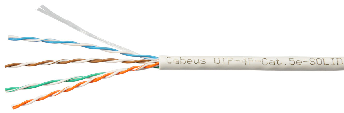 UTP-4P-Cat.5e-SOLID-LSLTx-GY-100 (10945c-5), кабель «витая пара» (LAN) для структурированных систем связи