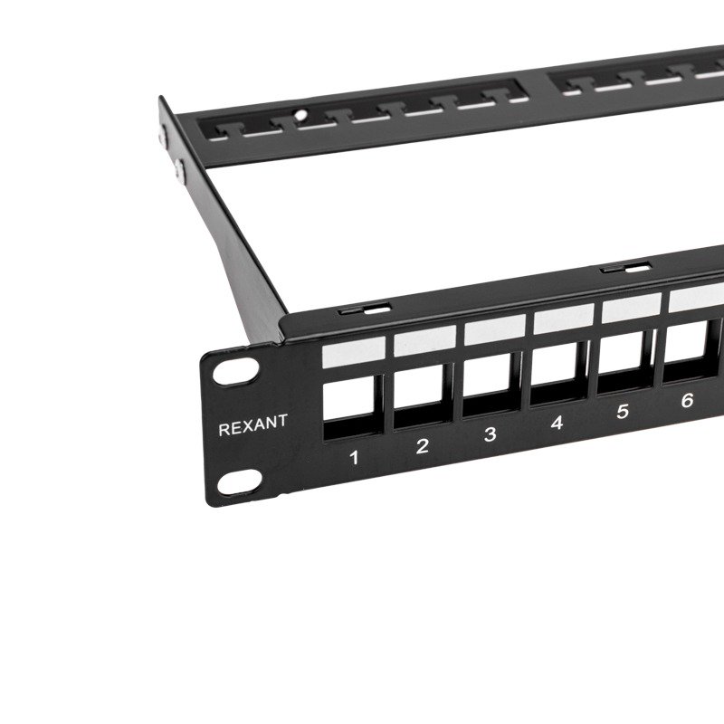 Панель коммутационная наборная 19", 1U, 24 порта, UTP REXANT PRO (02-0053), патч-панель 19"