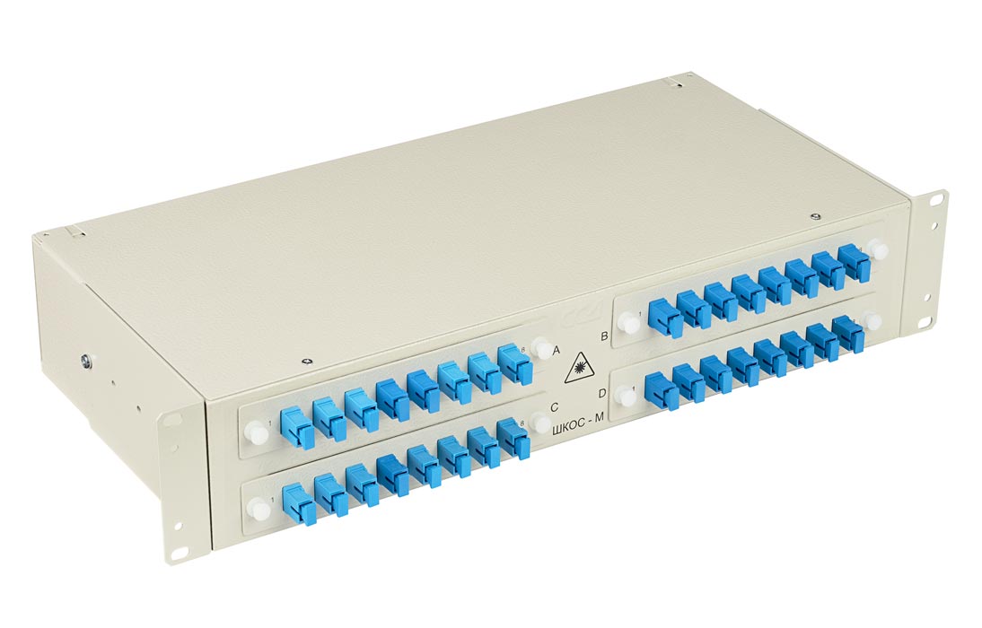 ШКОС-М-2U/4-32-SC~32-SC/SM~32-SC/UPC (130303-01233), кросс оптический 19"
