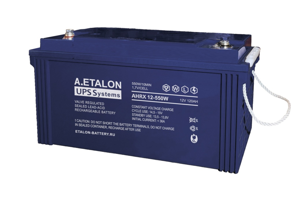 A.ETALON AHRX 12-550W (120), аккумулятор герметичный свинцово-кислотный