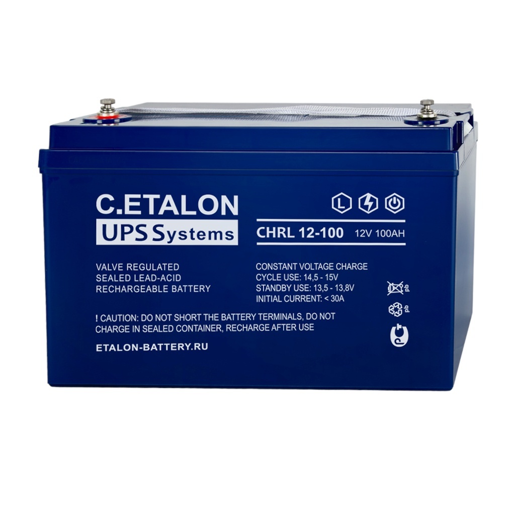 C.ETALON CHRL 12-100, аккумулятор герметичный свинцово-кислотный