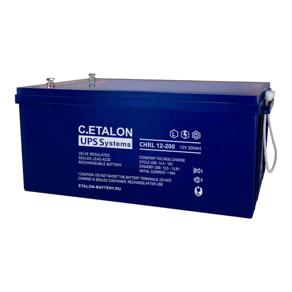 C.ETALON CHRL 12-200, аккумулятор герметичный свинцово-кислотный