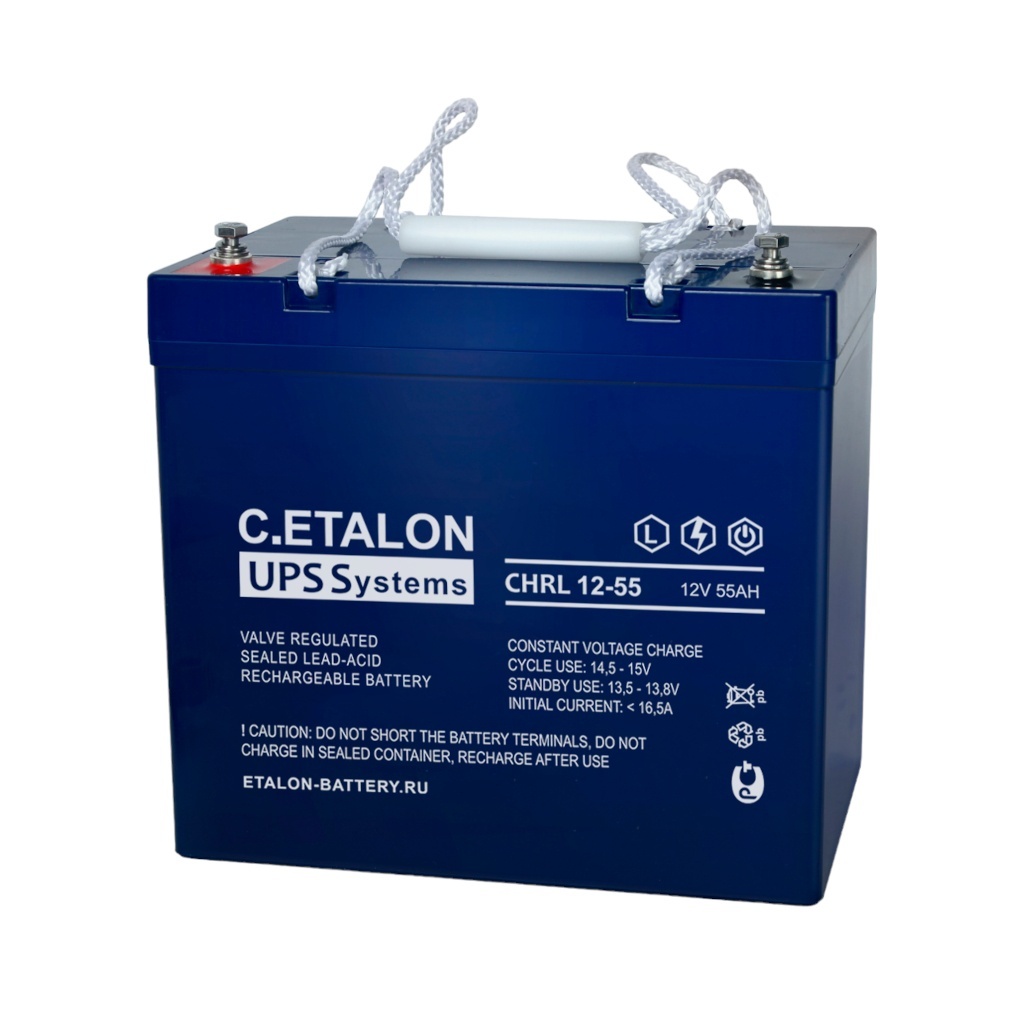 C.ETALON CHRL 12-55, аккумулятор герметичный свинцово-кислотный