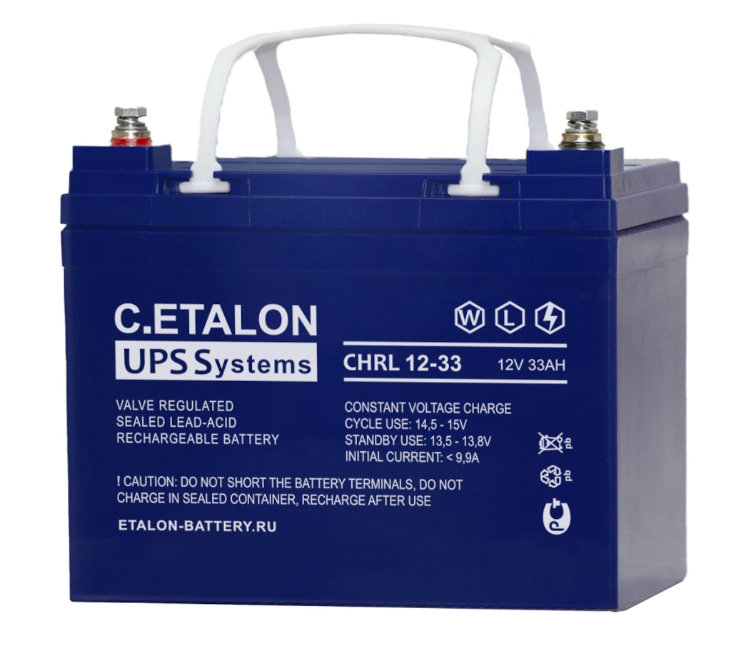 C.ETALON CHRL 12-33, аккумулятор герметичный свинцово-кислотный