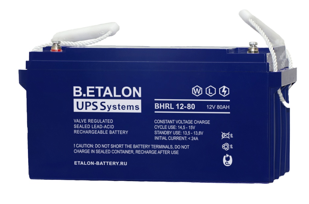B.ETALON BHRL 12-80, аккумулятор герметичный свинцово-кислотный