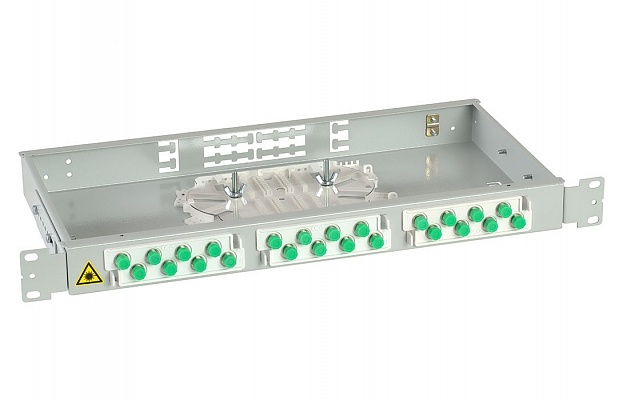 ШКОС-Л-1U/2-24-FC/ST~24-FC/D/APC~24-FC/APC (130308-00111), кросс оптический 19"