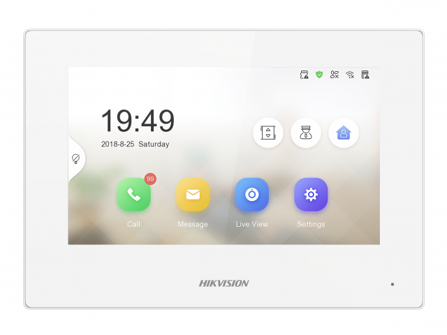DS-KH6320-LE1/White(B), монитор IP-домофона