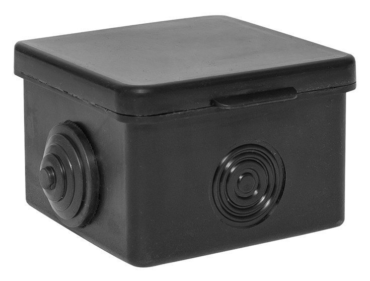 КМР-030-036 (65х65х50) чёрная (plc-kmr2-030-036-b), коробка распределительная