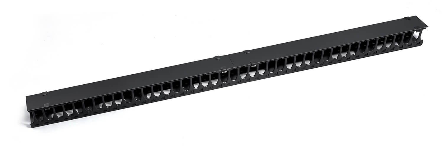 VCM-PL-42U-BK (11136c), вертикальный кабельный органайзер в шкаф 42U
