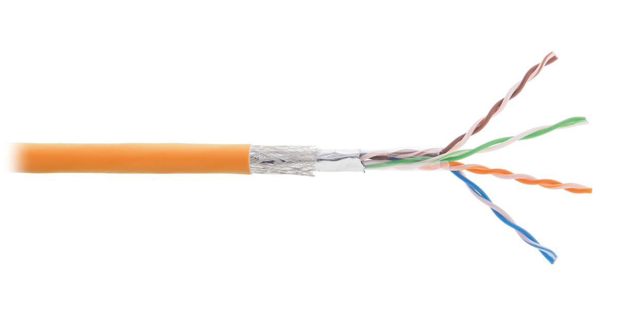 SF/UTP 4pair, Cat5e, Solid, In, нг(А)-HF (NMC 4000C-OR), кабель «витая пара» (LAN) для структурированных систем связи