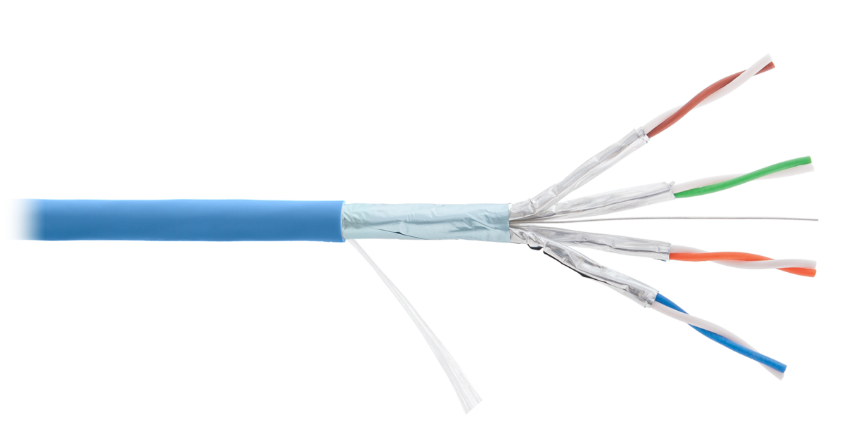 F/FTP 4pair, Cat6a, Solid, In, нг(А)-HF (NMC 4355C-IB), кабель «витая пара» (LAN) для структурированных систем связи