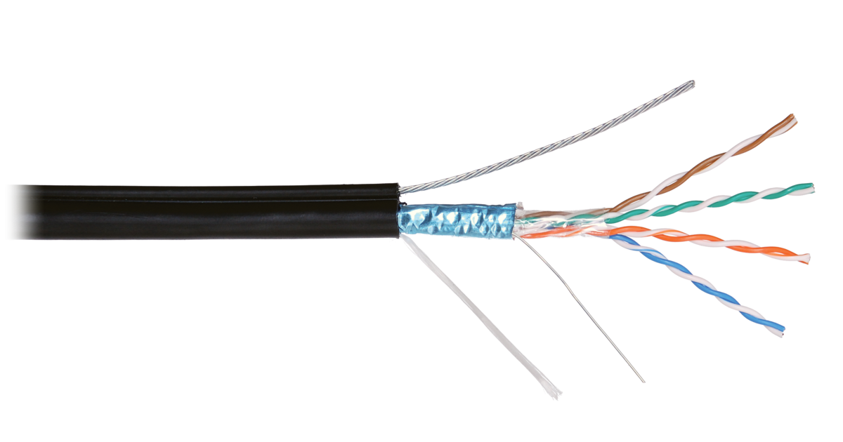 F/UTP 4pair, Cat5e, Solid, Out, SW, PVC (NMC 4905B-BK), кабель «витая пара» (LAN) для структурированных систем связи