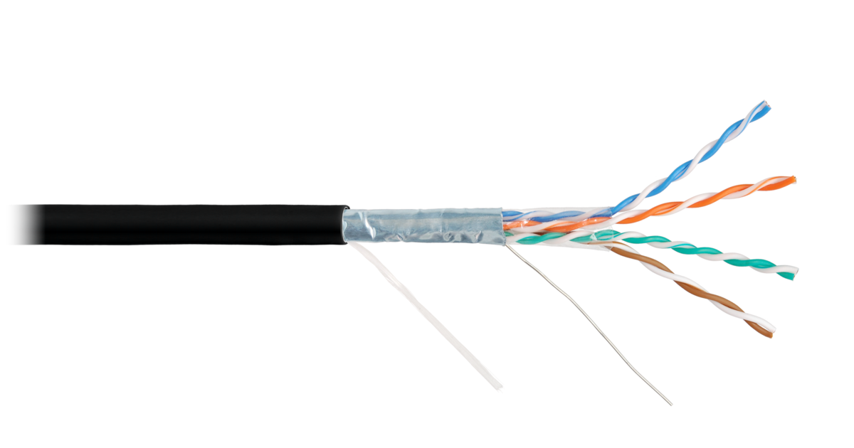 F/UTP 4pair, Cat5e, Solid, Out, PVC (NMC 9200B-BK), кабель «витая пара» (LAN) для структурированных систем связи