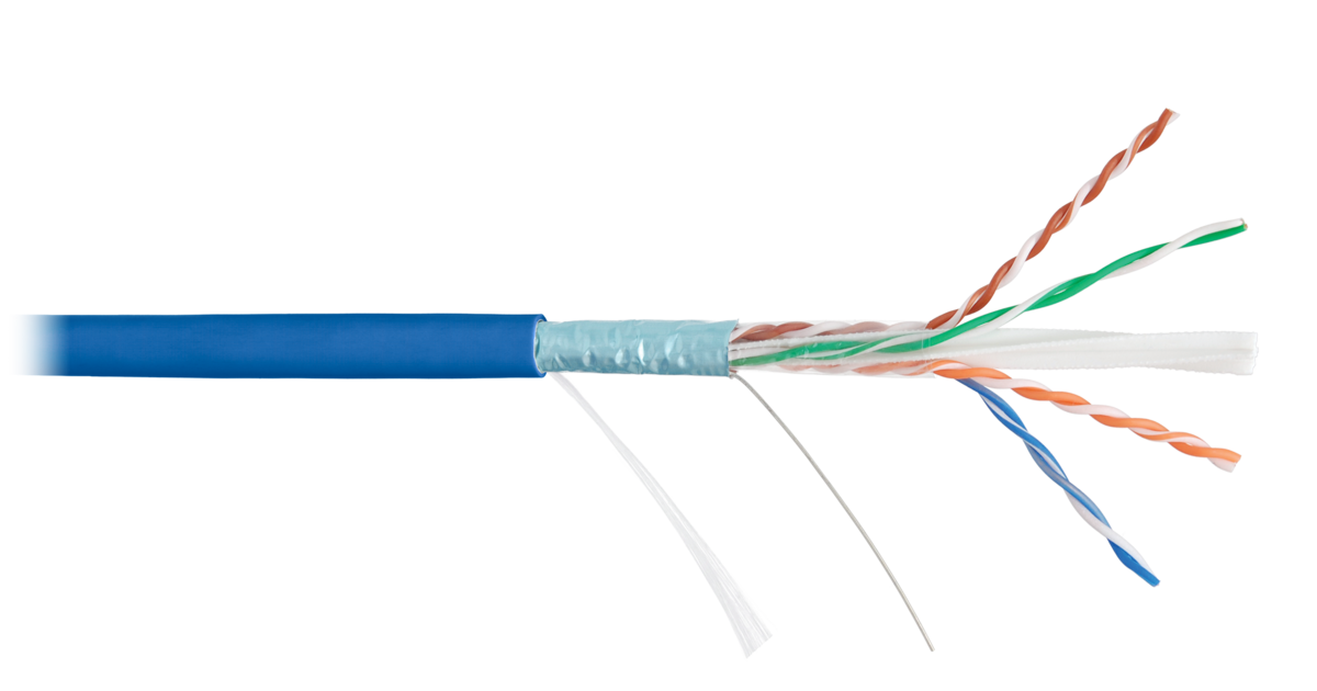 F/UTP 4pair, Cat6, Solid, In, нг(А)-HF (NMC 4240C-BL), кабель «витая пара» (LAN) для структурированных систем связи
