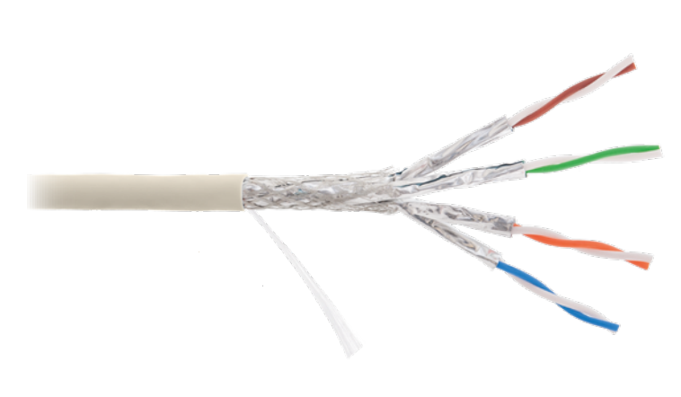 S/FTP 4pair, Cat7, Solid, In, нг(А)-LSLTx (NMC 4565L-IY), кабель «витая пара» (LAN) для структурированных систем связи