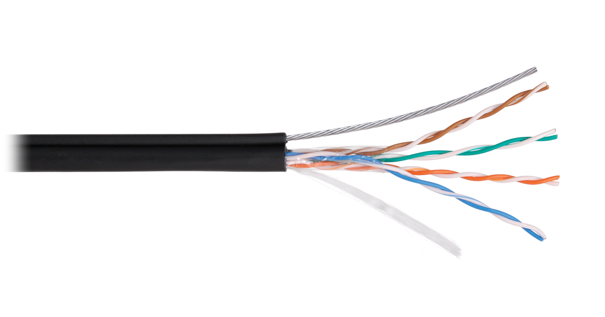 U/UTP 4pair, Cat5e, Solid, Out, SW, PVC (NMC 4805B-BK), кабель «витая пара» (LAN) для структурированных систем связи