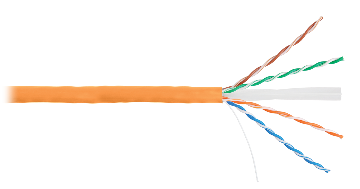 U/UTP 4pair, Cat6, Solid, In, нг(А)-HF (NMC 9140C-OR), кабель «витая пара» (LAN) для структурированных систем связи