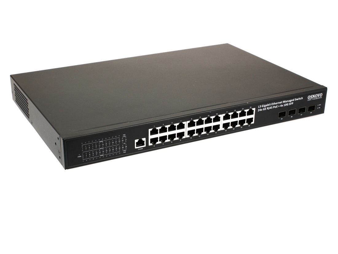 SW-24G4X-1L-I, коммутатор с PoE