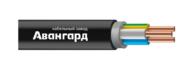 ВВГнг(А)-LS 3х1,5 0,66кВ (Авангард), кабель силовой огнестойкий, не распространяющий горение, с низким дымо- и газовыделением