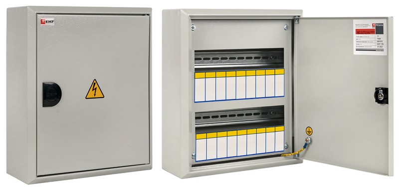 ЩРН-18 пласт. замок (350х300х120) IP31 PROxima (mb21-18n), щит распределительный навесной