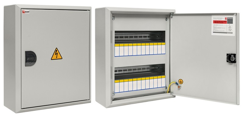 ЩРН-24 пласт.замок (350х300х120) IP31 PROxima (mb21-24n), щит распределительный навесной