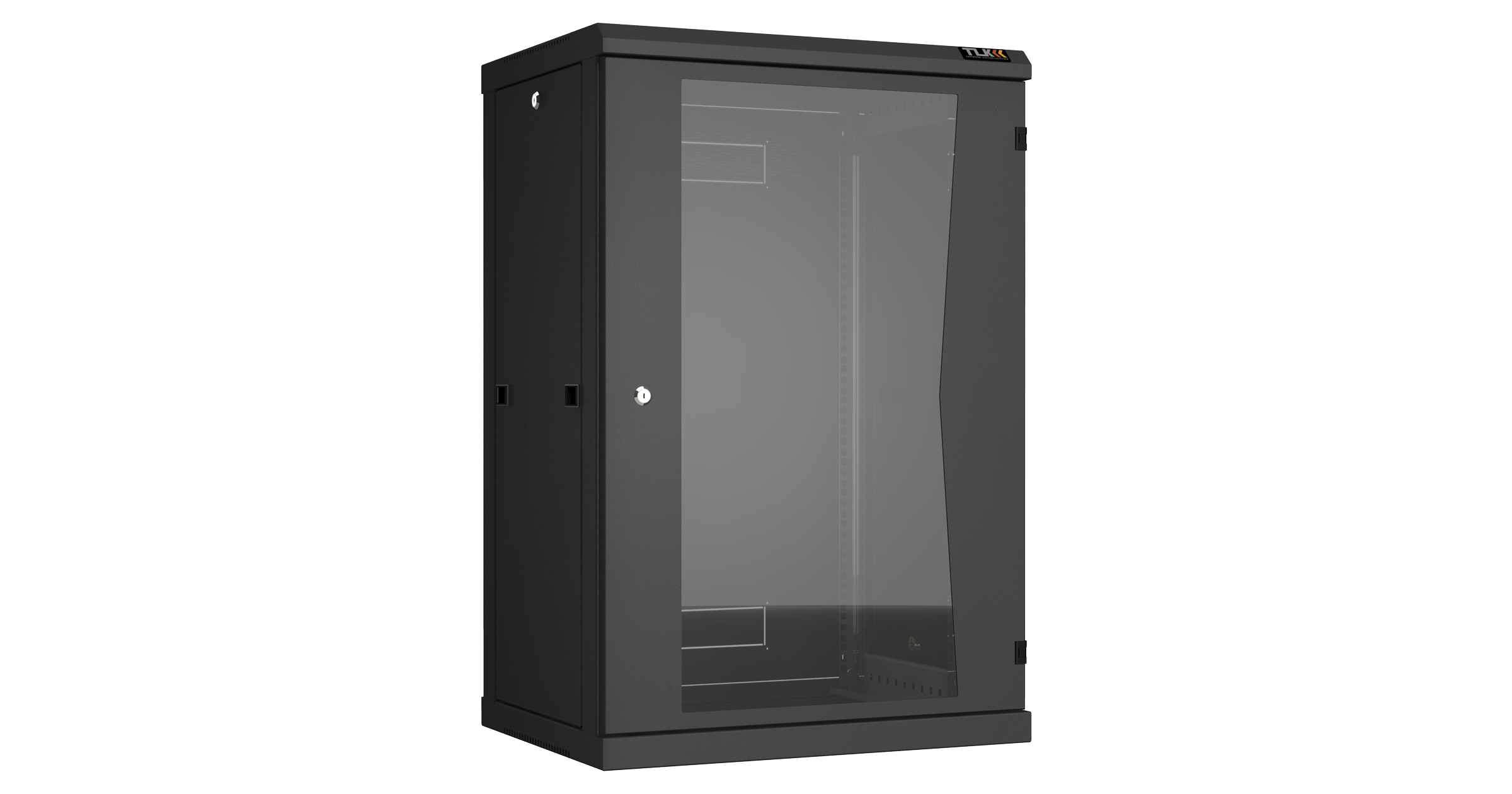 TWC-186045-R-G-BK, шкаф телекоммуникационный 19" настенный 18U