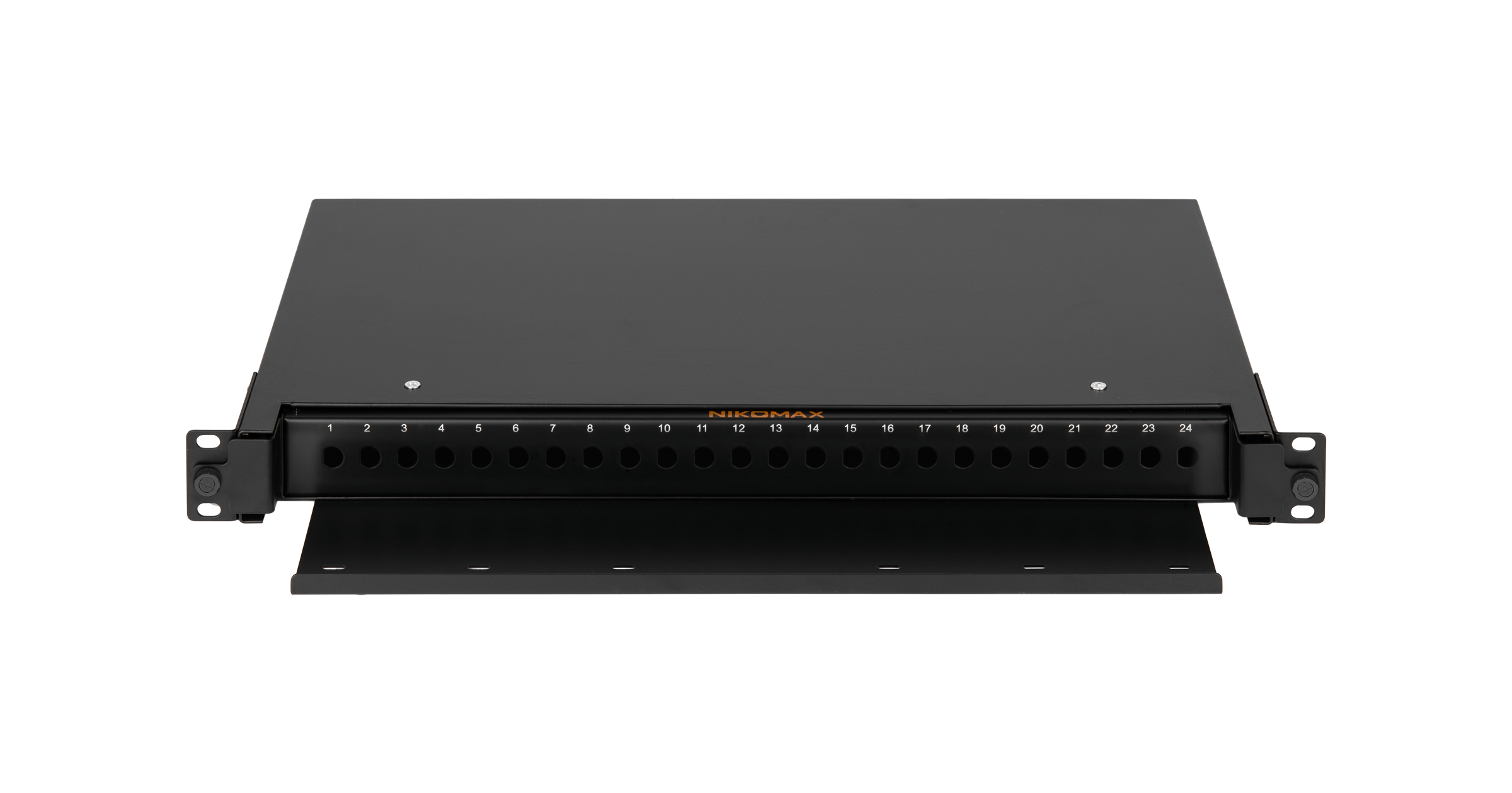 NMF-RP24FC-TS-P1-1U-BK, кросс оптический 19"