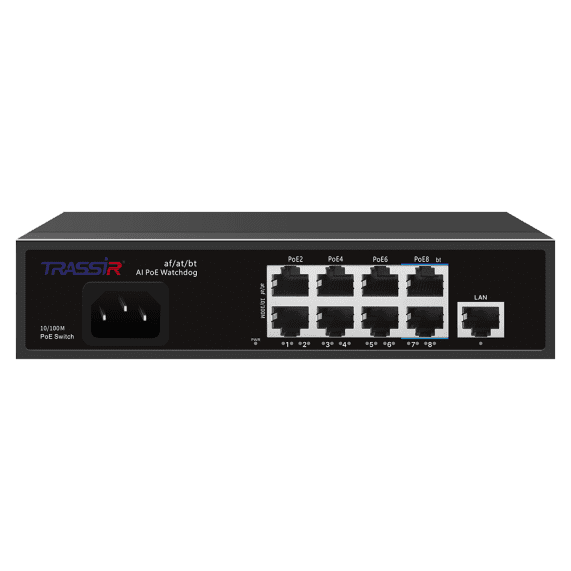 TR-NS1109-120-8PoE, коммутатор с PoE