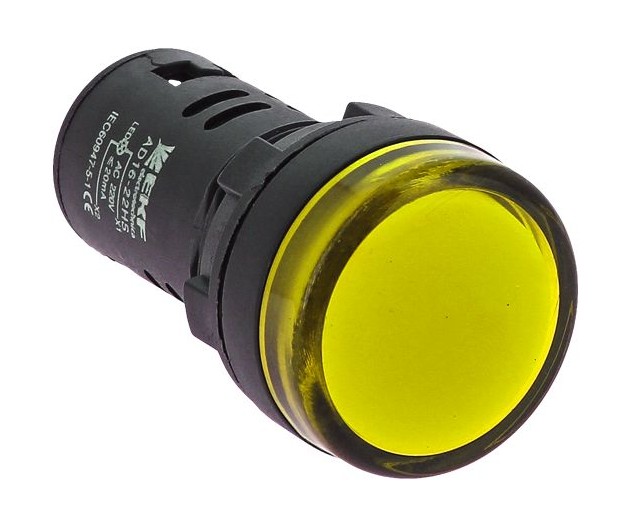 AD16-22HS желтый 230 В AC (ledm-ad16-o), лампа сигнальная (индикатор)