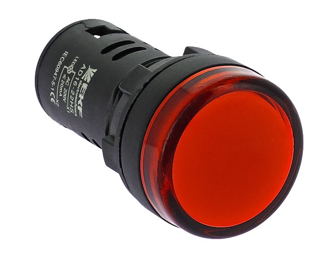 AD16-22HS красный 230 В AC (ledm-ad16-r), лампа сигнальная (индикатор)