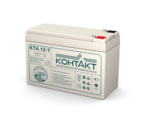 Контакт КТА 12-7, аккумулятор герметичный свинцово-кислотный