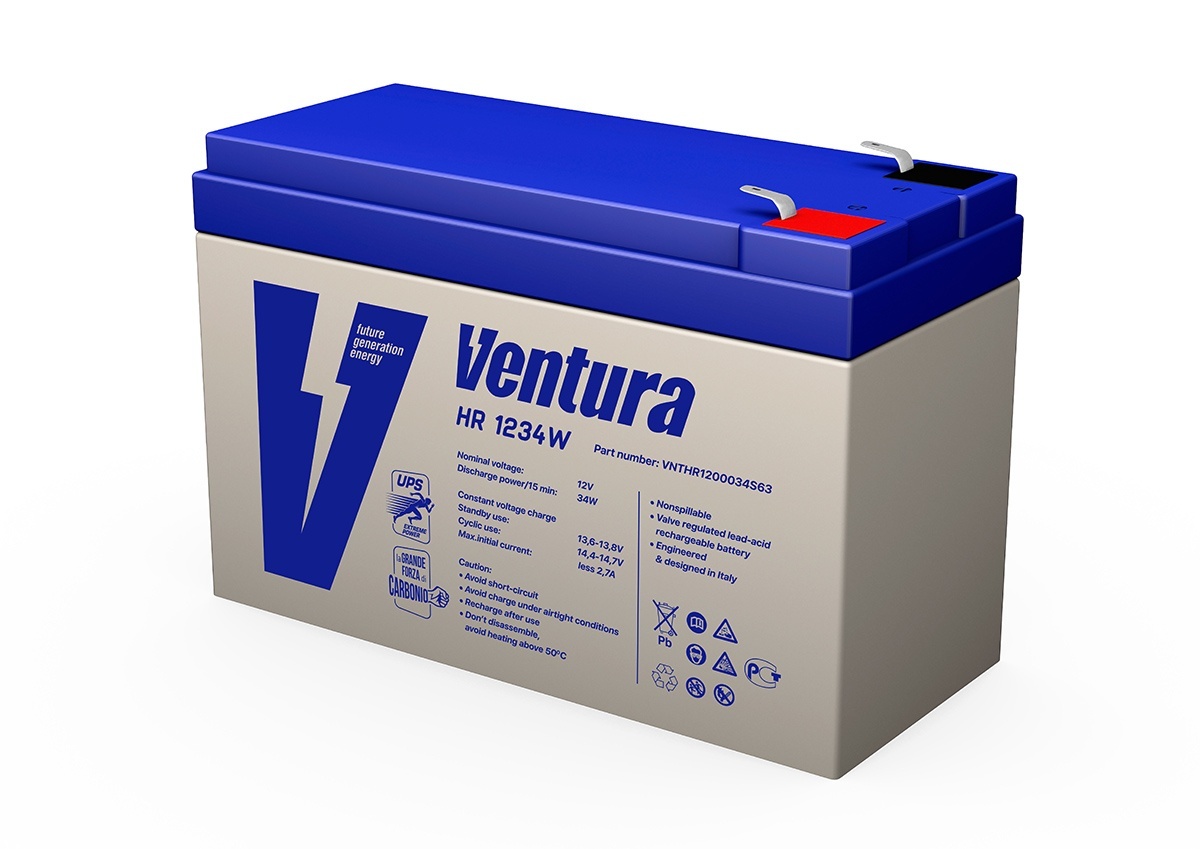 Ventura HR 1234W, аккумулятор герметичный свинцово-кислотный