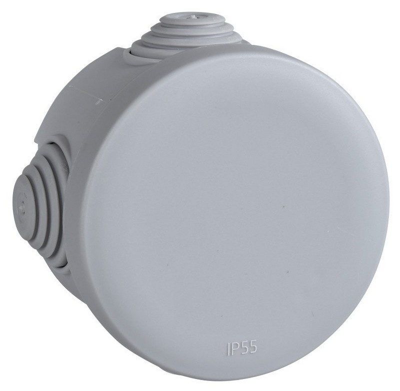 Коробка D60х40 распределительная открытой установки, IP55, 4 сальника (IMT35093)