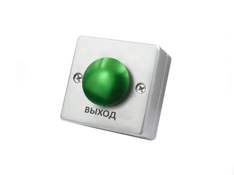Выход "Грибок" - NO/NC (металл) 53мм, кнопка выхода