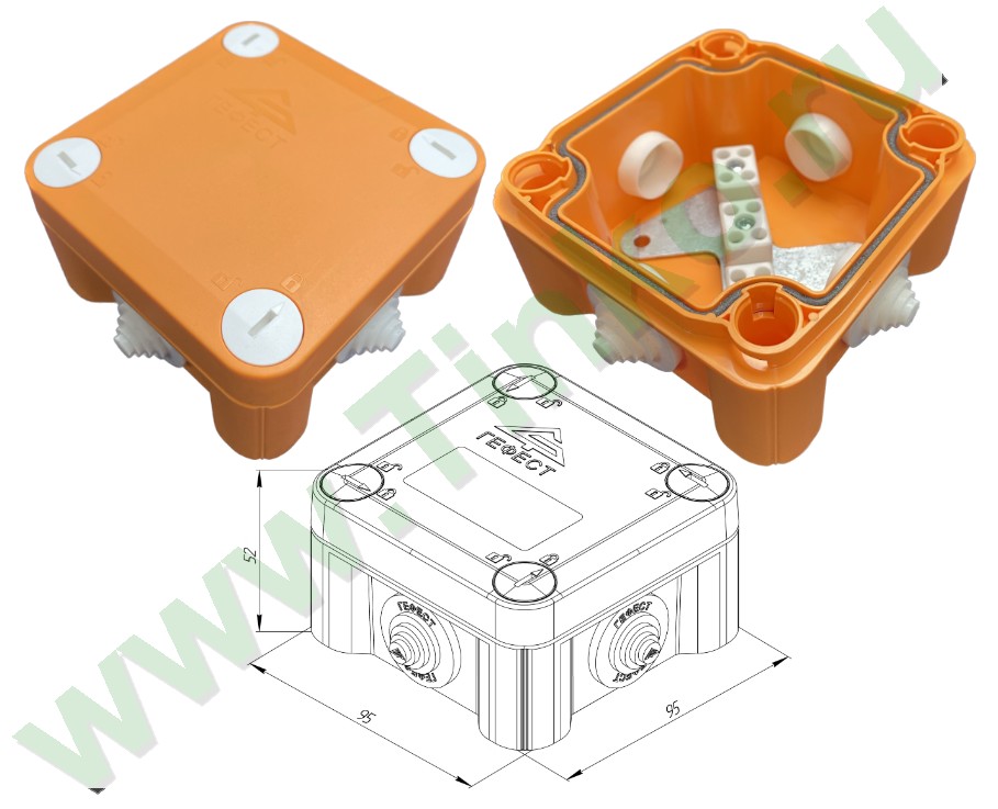 КМ-О-1010(П)(8к)-IP55, коробка монтажная огнестойкая