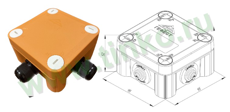 КМ-О-1010(П)(8к)-IP66(П6-12), коробка монтажная огнестойкая