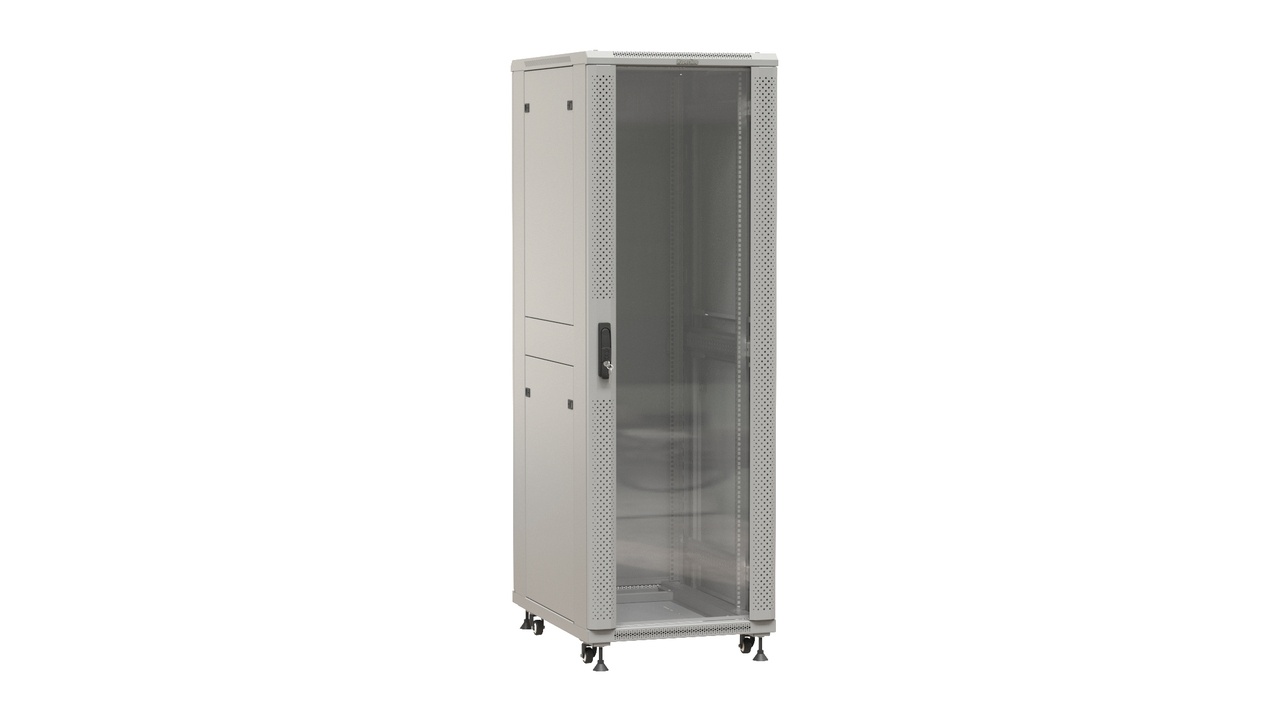 TTBR-3768-AS-RAL9004, шкаф телекоммуникационный 19" напольный 37U