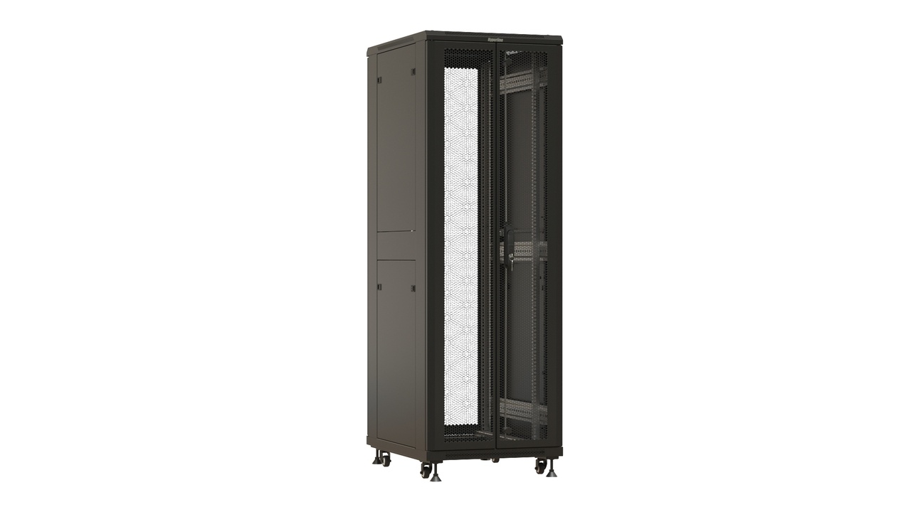 TTBR-3768-DD-RAL9004, шкаф телекоммуникационный 19" напольный 37U