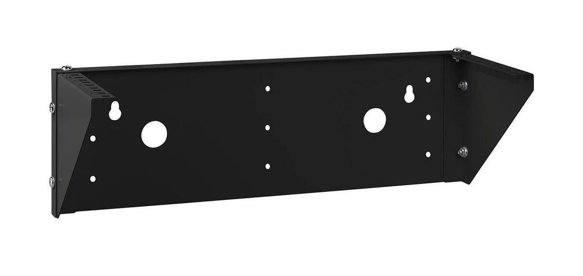 NC-3U-V-BK (12025c), кронштейн настенный вертикальный 19" 3U, цвет черный