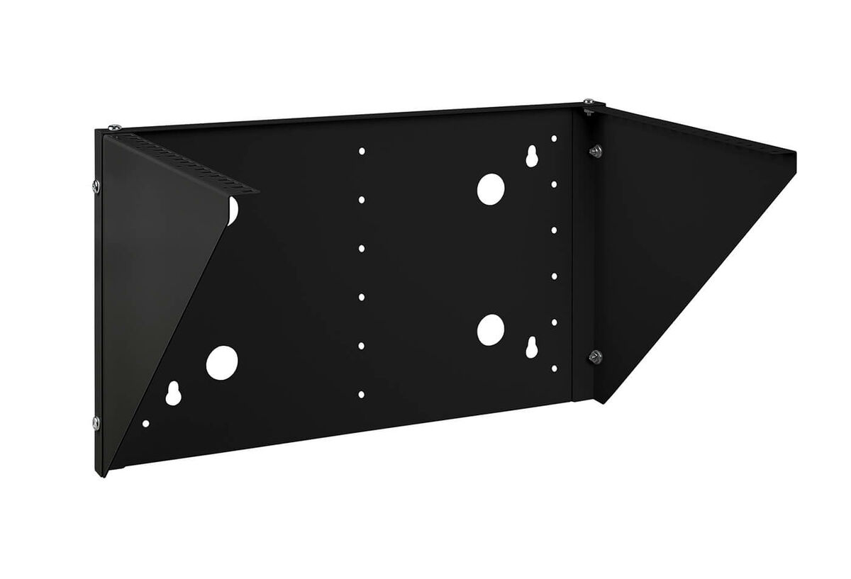 NC-4U-V-BK (12029c), кронштейн настенный вертикальный 19" 4U, цвет черный