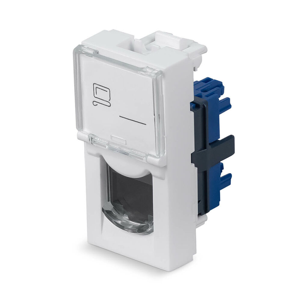 KJ-RJ45-Cat.6-180T-FP-L-22,5 (11840c), вставка Keystone Jack RJ-45