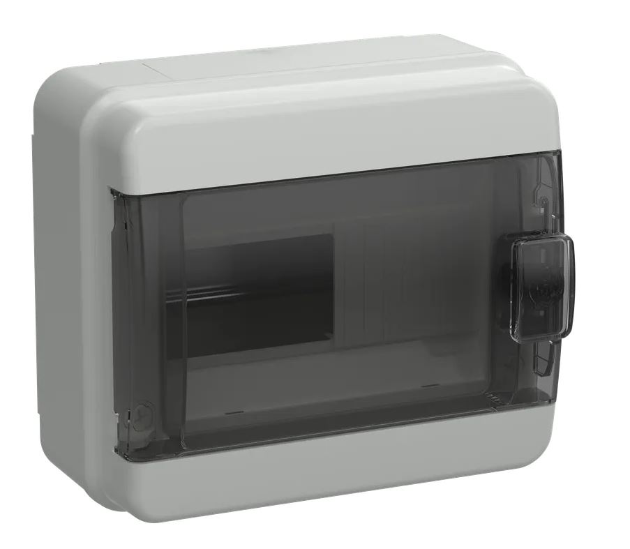 Корпус пластиковый навесной TEKFOR КМПн-8 IP65 черная прозрачная дверь (TF5-KP72-N-08-65-K03-K02)