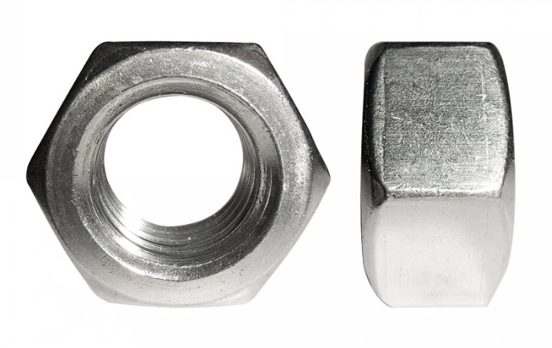 Гайка шестигранная нержавеющая (А2) M8 (DIN 934) (500 шт) (PR08.7456), гайка шестигранная нержавеющая (А2)