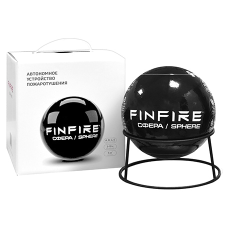 СФЕРА FINFIRE черная, самосрабатывающий модуль пожаротушения