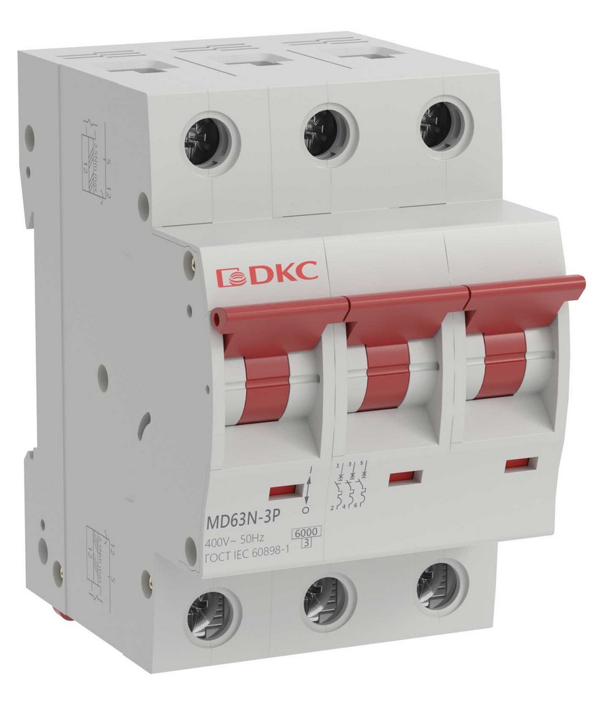 YON max MD63N 3P 32А 6кА C (MD63N-3PC32), автоматический выключатель