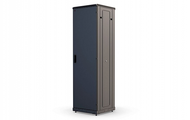 ШТ-НП-М-42U-600-600-М-Ч (130411-01139), шкаф напольный 19", 42U