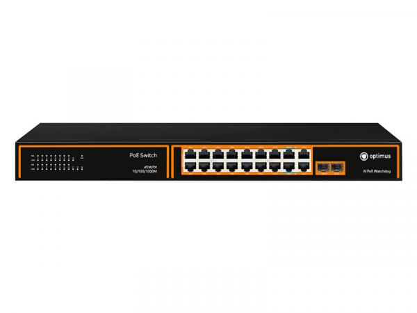 U1I-16G2b/2G/2S, коммутатор с питанием по PoE 18-портовый