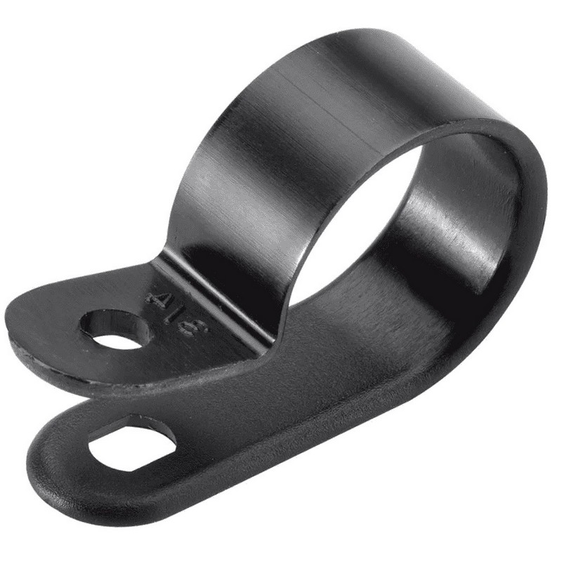 Серьга для кабеля D5 (черная), клипса
